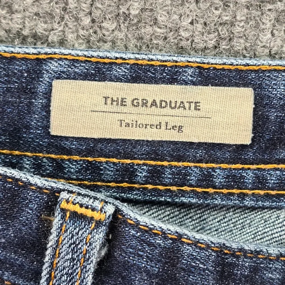 AG Adriano Goldschmied The Graduate Jeans Mens 34x34 (34x31) Blue Tailored Leg